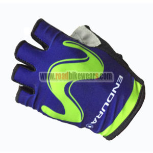 2017 Team Movistar Cycling Gloves Mitts Half Fingers Blue