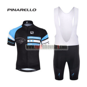2017 Team PINARELLO Cycling Bib Kit Black Blue