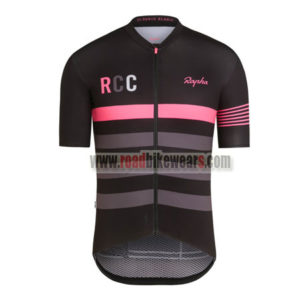 2017 Team Rapha Cycling Jersey Black Pink Grey