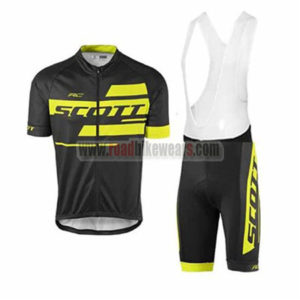 2017 Team SCOTT Cycle Bib Kit Black Yellow