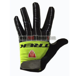 2017 Team TREK Cycling Full Fingers Gloves Black Yellow