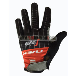 2017 Team TREK Segafredo Cycling Full Fingers Gloves Black Red