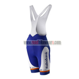 2015 Team Rabobank Womens Lady Riding Bib Shorts Bottoms White Blue Orange