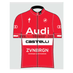 2017 Team Audi Castelli Cycling Jersey Maillot Shirt Red