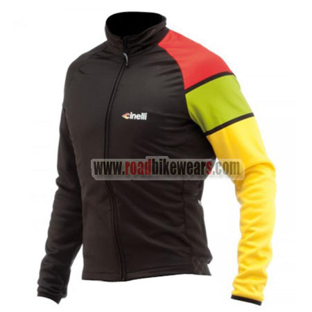 Black Cycling Clothing Winter Thermal Fleece Cycling Jersey top long sleeve  bicycle jacket warm Maillot ciclismo