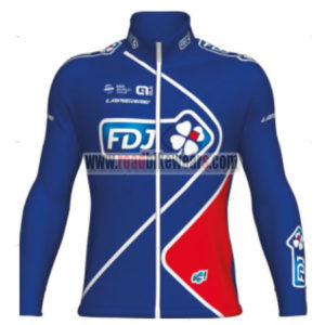 2017 Team FDJ Cycling Long Jersey Blue Red