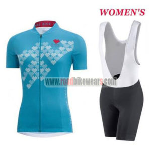 2017 Team GORE Women's Lady Cycling Bib Kit Blue