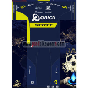 2017 Team ORICA SCOTT Cycling Set Blue Yellow