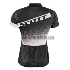 2017 Team SCOTT Womens Lady Bicycle Jersey Maillot Shirt Black White