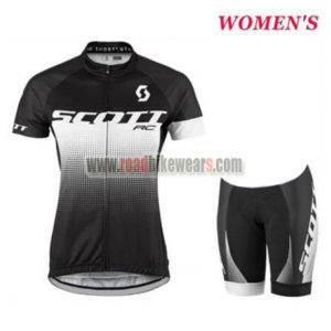 2017 Team SCOTT Womens Lady Bike Kit Black White