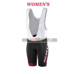 2017 Team SCOTT Womens Lady Cycling Bib Shorts Bottoms Black Purple