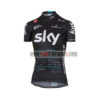 2017 Team SKY Womens Lady Cycling Jersey Maillot Shirt Black Blue