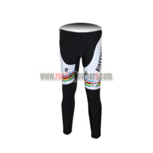 2011 Team BMC UCI Champion Cycle Pants Tights Black White Rainbow