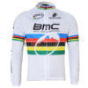 2011 Team BMC UCI Champion Cycling Long Jersey White Rainbow
