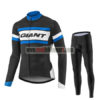 2017 Team GIANT Cycling Long Suit Black White Blue