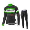 2017 Team GIANT Cycling Long Suit Black White Green