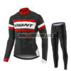 2017 Team GIANT Cycling Long Suit Black White Red