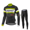 2017 Team GIANT Cycling Long Suit Black White Yellow