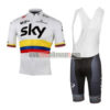 2017 Team SKY Colombia Cycling Bib Kit White