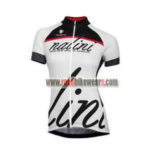 2017 Team Nalini Women's Cycling Jersey Maillot Shirt Black White