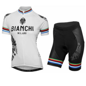 2016 Team BIANCHI Cycling Kit White Rainbow