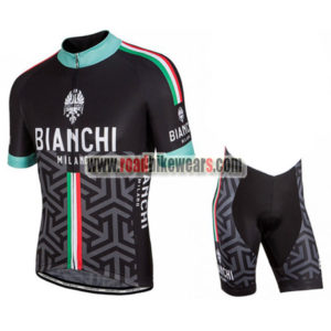 2017 Team BIANCHI Biking kit Black Grey