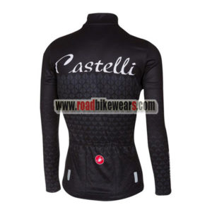 2017 Team Castelli Women's Biking Long Jersey Black