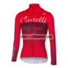 2017 Team Castelli Women's Cycling Long Jersey Red