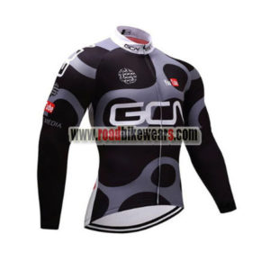 2017 Team GCN Cycling Long Jersey Black Grey