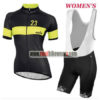 2017 Team Nalini Women's Cycling Bib Kit Black Yellow