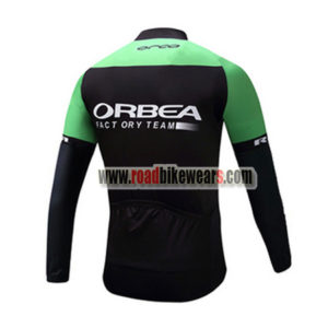 2017 Team ORBEA Biking Long Jersey Black Green