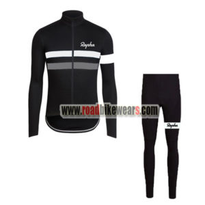 2017 Team Rapha Cycling Long Suit Black White Grey