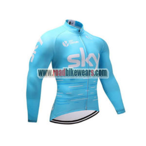 2017 Team SKY Cycling Long Jersey Blue