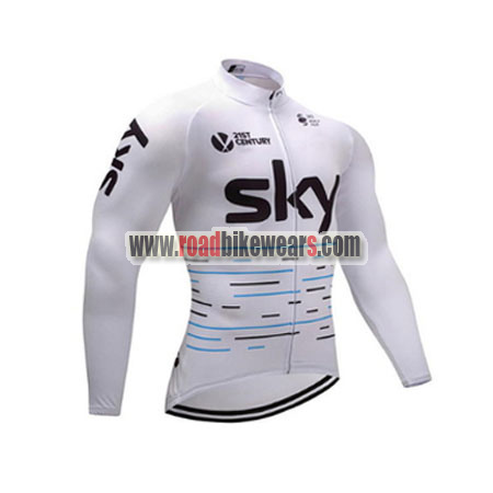 Vinagre presumir Intensivo 2017 Team SKY Cycle Apparel Biking Long Sleeves Jersey Ropa De Ciclismo  White | Road Bike Wear Store