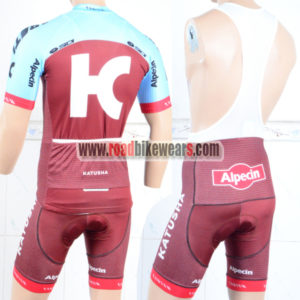 2018 Team Alpecin KATUSHA Riding Bib Kit Blue Red