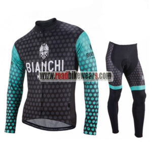 2018 Team BIANCHI Biking Long Suit Black Blue