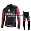 2018 Team BIANCHI Biking Long Suit Black Red