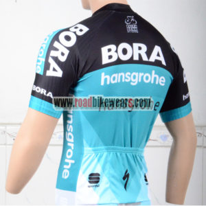2018 Team BORA hansgrohe Biking Jersey Shirt Black Blue