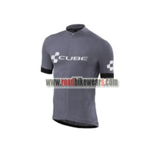 2018 Team CUBE Cycling Jersey Maillot Shirt Grey