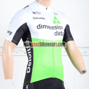 2018 Team Dimension Data Cycling Jersey Shirt White Green