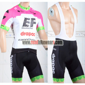 2018 Team EF drapac cannondale Cycling Bib Kit Pink White