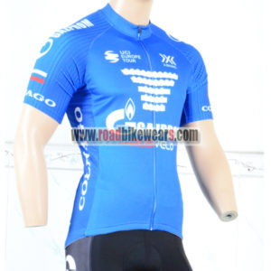 2018 Team GAZPROM COLNAGO Cycling Jersey Shirt Blue