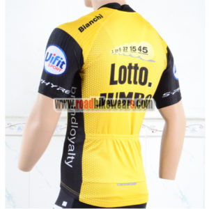 2018 Team LOTTO JUMBO Biking Jersey Shirt Yellow Black
