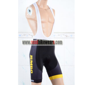2018 Team LOTTO JUMBO Cycling Bib Shorts Bottoms Black Yellow