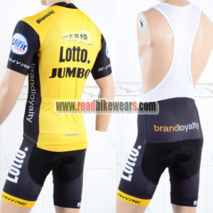 2018 Team LOTTO JUMBO Racing Bib Kit Yellow Black