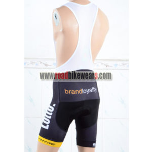 2018 Team LOTTO JUMBO Riding Bib Shorts Bottoms Black Yellow