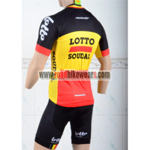 2018 Team LOTTO SOUDAL Biking Kit Black Yellow Red