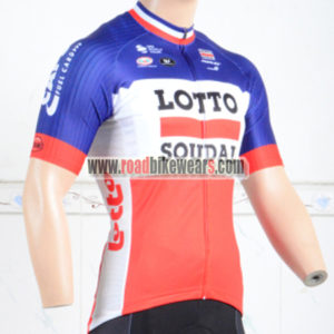 2018 Team LOTTO SOUDAL Cycling Jersey Shirt Blue White Red
