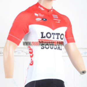 2018 Team LOTTO SOUDAL Cycling Jersey Shirt Red White