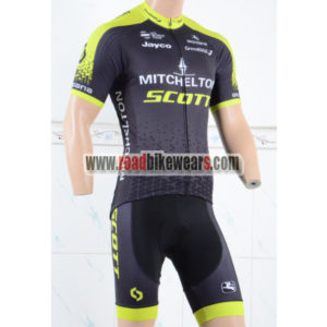 2018 Team MITCHELTON SCOTT Cycling Kit Black Yellow